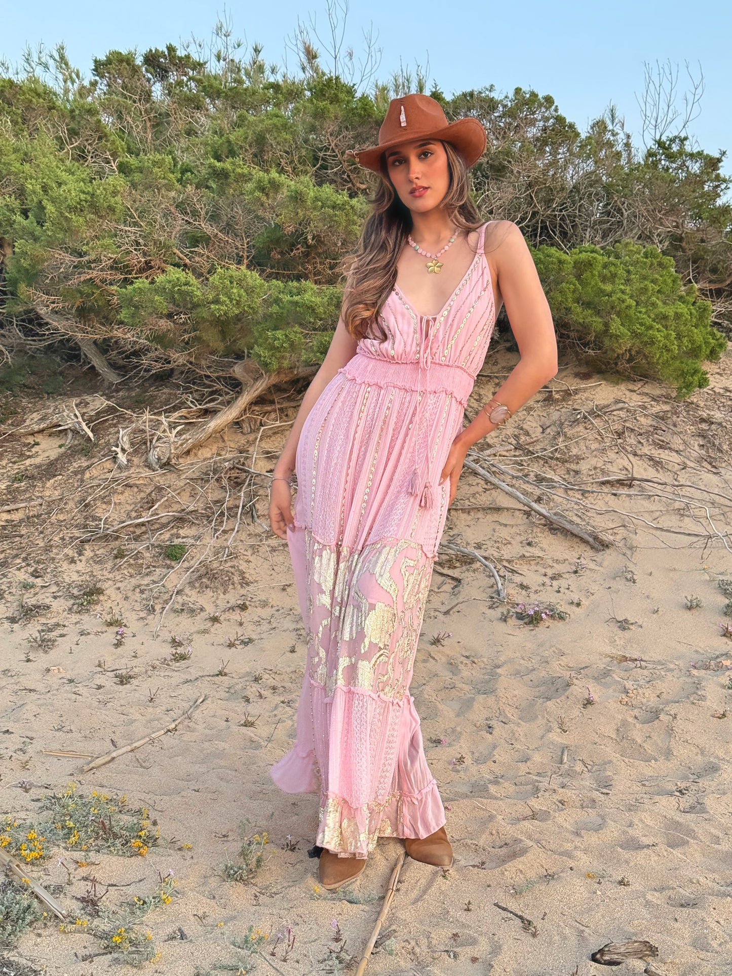 Vestido Pink Gold