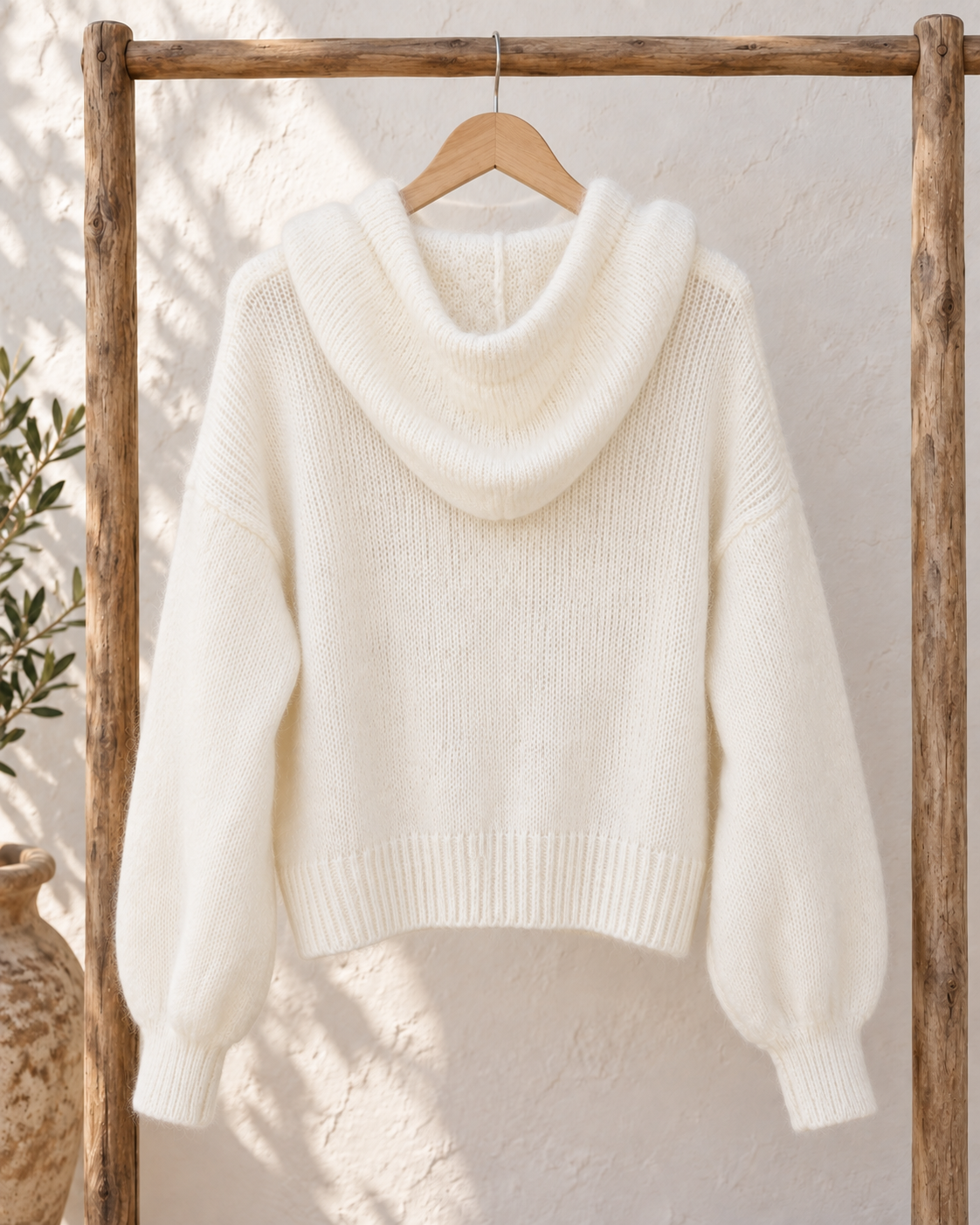 Chaqueta cremallera blanca