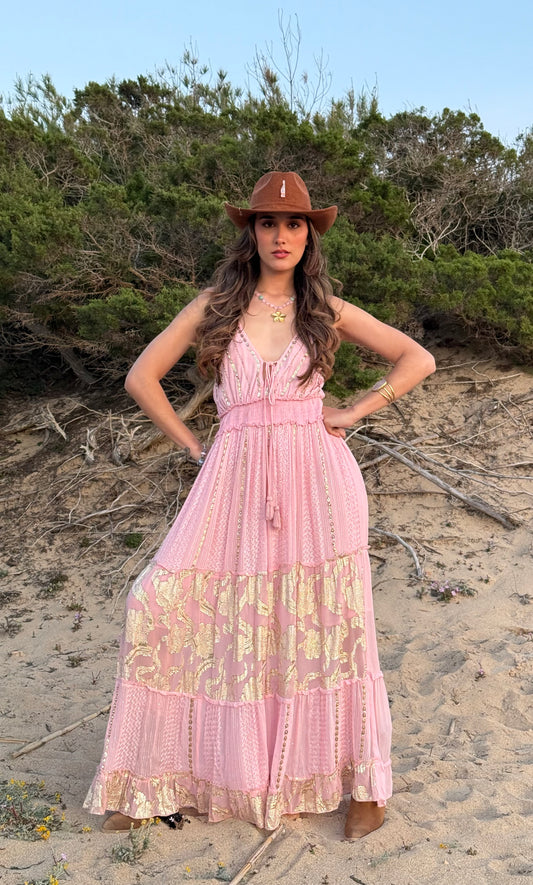 Vestido Pink Gold