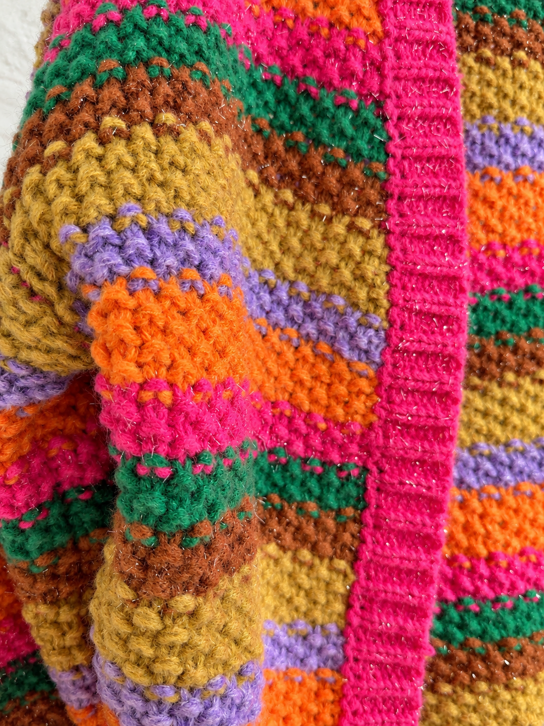 Chaqueta rayas fucsia