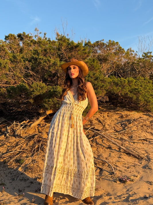 Vestido blanco con encaje